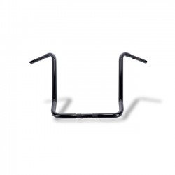Kierownica typu ape hanger o średnicy 1-1/4 cala, o wysokości 19 cali, kolor czarny, pasuje do modeli FLHT FLHX Touring z mech