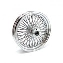 Tylne koło MCS Radial 48 z grubymi szprychami 3,50 x 16, chrom
