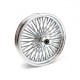 Tylne koło MCS Radial 48 z grubymi szprychami 4,25 x 18, chrom