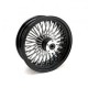 Tylne koło MCS Radial 48 z grubymi szprychami 5,50 x 16, czarne