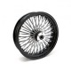 Tylne koło MCS Radial 48 z grubymi szprychami 4,25 x 18, czarne