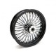Tylne koło MCS Radial 48 z grubymi szprychami 4,25 x 18, czarne