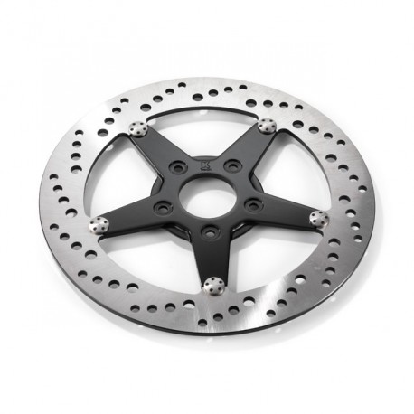 K-Tech przód lewa tarcza hamulcowa 11.5" ze stali nierdzewnej, czarne centrum Do modeli z lat do 1999