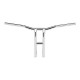Biltwell Tyson XL kierownica pullback 14" chromowane nacięte 82-22 H-D (wyłączając 08-22 e-throttle) z odległością śrub 