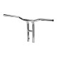 Biltwell Tyson XL kierownica pullback 14" chromowane nacięte 82-22 H-D (wyłączając 08-22 e-throttle) z odległością śrub 