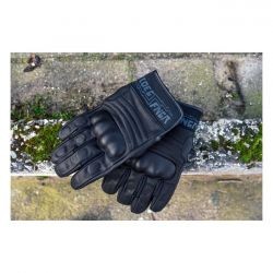 Całkowicie skórzane rękawiczki Roeg FNGR czarne