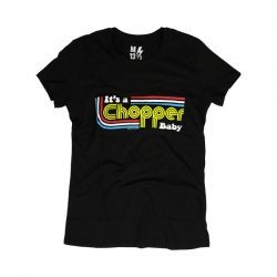 Koszulka damska 13 1/2 It's a Chopper Baby w kolorze czarnym