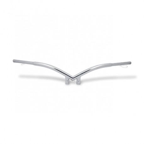 Kierownica typu Banana o średnicy 1-1/4". Chromowana, model 82-22 H-D (z wyłączeniem 08-22 e-throttle) z odległością 3-1/2