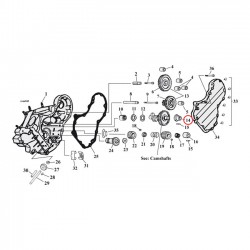 JIMS, tuleja wału rozrządu, zewnętrzna. STD. 36-69 OHV 36-65 Panhead 66-69 Early Shovel (NU)
