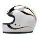 Kask Biltwell Gringo błyszczący biały/czarne płomienie rozmiar XS.