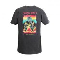 T-shirt John Doe Snake on Fire wyblakły czarny