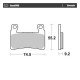 Klocki hamulcowe przednie Moto-Master RoadPro. Ceramiczne przednie: 15-23 Softail 08-12(NU)XR1200