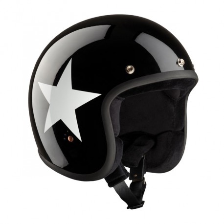 Kask Bandit Jet Star czarno-biały uniseks rozmiar 2XL (62)