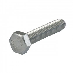 Śruba sześciokątna M12 x 50 mm, ze stali nierdzewnej.