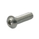 Śruba z łbem okrągłym M10 x 20 mm, ze stali nierdzewnej.