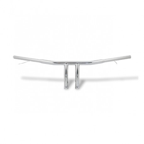 Kierownica Fat Wishbone o średnicy 1-1/4". Chromowana, pasuje do motocykli Harley-Davidson 82-22 (z wyjątkiem modeli z e-gazem