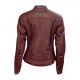 Damska kurtka Roland Sands Riot w kolorze oxblood