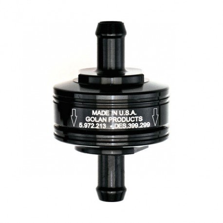 Filtr paliwa Golan Super mini 5/16" (8 mm). Czarny anodowany