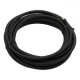 Wąż w oplocie 1/4" (6mm). Czarny nylon