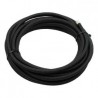 Wąż w oplocie 1/4" (6mm). Czarny nylon