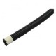 Wąż w oplocie 1/4" (6mm). Czarny nylon