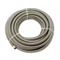 Wąż w oplocie 5/16" (8mm). Nierdzewny przezroczysty