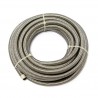 Wąż w oplocie 5/16" (8mm). Nierdzewny przezroczysty