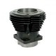 Cylinder z dużą średnicą 3-5/8" z przodu, czarny