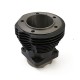 Cylinder łopatkowy o dużej średnicy 3-5/8" z tyłu, czarny