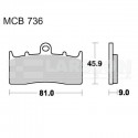 Klocki hamulcowe TRW Lucas MCB736 (2 szt.)