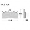 Klocki hamulcowe TRW Lucas MCB736 (2 szt.)