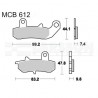 Klocki hamulcowe TRW Lucas MCB612 (2 szt.)
