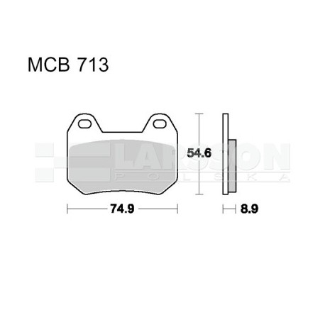 Klocki hamulcowe TRW Lucas MCB713 (2 szt.)