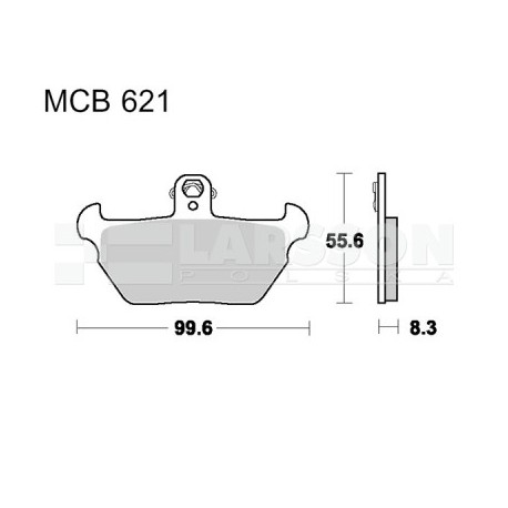 Klocki hamulcowe TRW Lucas MCB621SV (2 szt.)