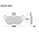 Klocki hamulcowe TRW Lucas MCB680SV (2 szt.)