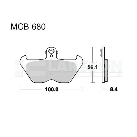 Klocki hamulcowe TRW Lucas MCB680SV (2 szt.)