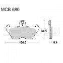 Klocki hamulcowe TRW Lucas MCB680SV (2 szt.)