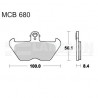 Klocki hamulcowe TRW Lucas MCB680SV (2 szt.)
