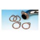 James, uszczelki wydechu Fire Ring (10) 66-84 Shovel (NU)