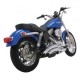DYNA 91-05 Vance & Hines, wydech 2-1 / 2 "Big Radius 2-2. Chrom