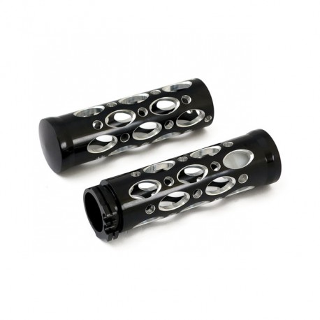 MANETKI ALUMINIOWE 25,4 MM CRACKER CZARNE