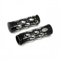 MANETKI ALUMINIOWE 25,4 MM CRACKER CZARNE