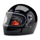 Kask Biltwell Gringo SV w kolorze czarnym połyskującym, rozmiar 2XL.