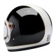 Kask Biltwell Gringo S w kolorze błyszczącej bieli/czarny tracker XS.