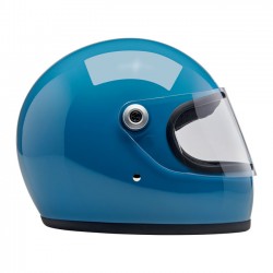 Kask Biltwell Gringo S w kolorze gołębim niebieskim, rozmiar S.