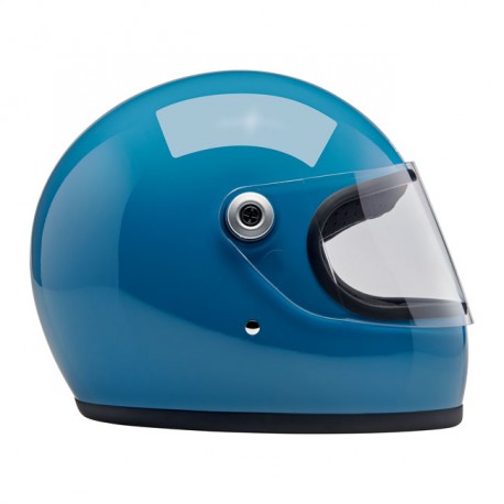 Kask Biltwell Gringo S w kolorze gołębim niebieskim, rozmiar S.