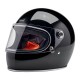 Kask Biltwell Gringo S w kolorze czarnym połyskującym, rozmiar XS.