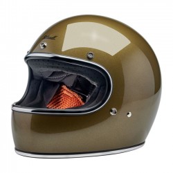 Kask Biltwell Gringo w brzydkim złotym metalicznym kolorze S