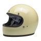 Kask Biltwell Gringo błyszczący w kolorze starej bieli, rozmiar L.