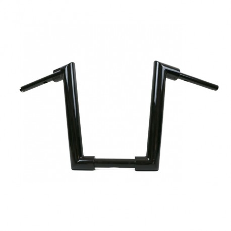 Kodlin, kierownica 2" Str8Up o wysokości 38 cm. Czarna 18-23 M8 Fat Boy z indywidualnymi podwyższeniami o średnicy 1-1/4" i m